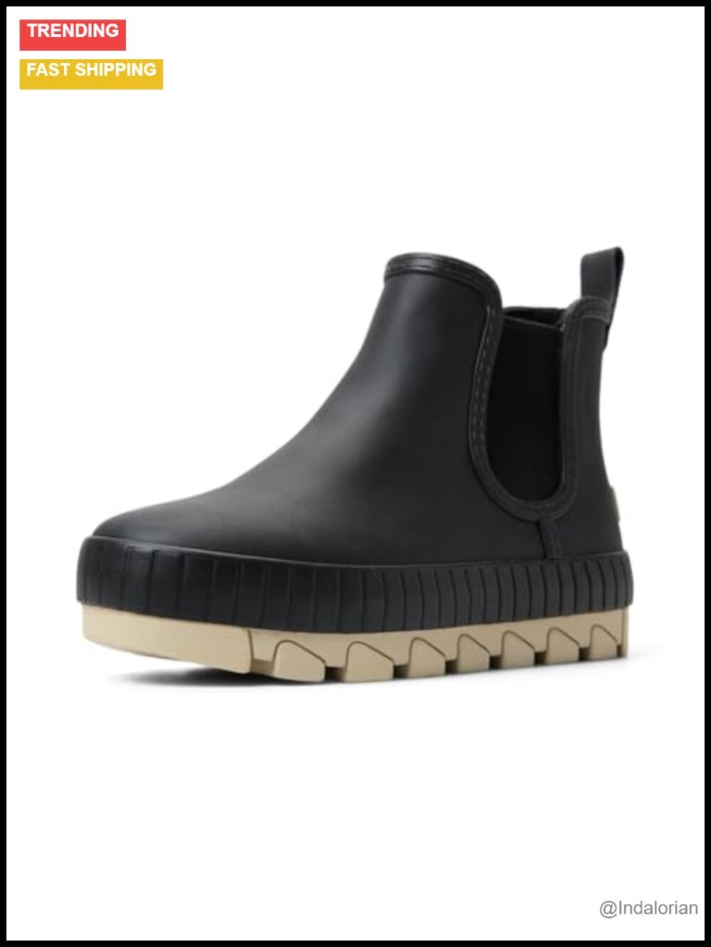 Waterproof Chelsea Rain Boots with Micro-Fleece Lining